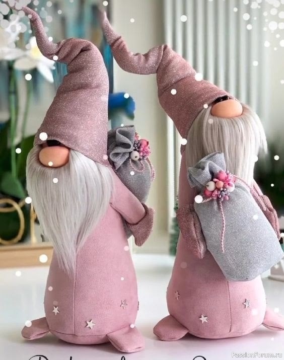 Гномики новогодние. Выкройки