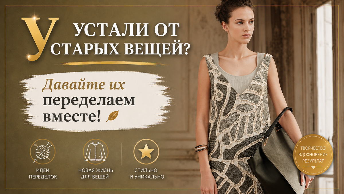 Устали от старых вещей? Давайте их переделаем вместе! | Вязание идеи для вдохновения | Дзен