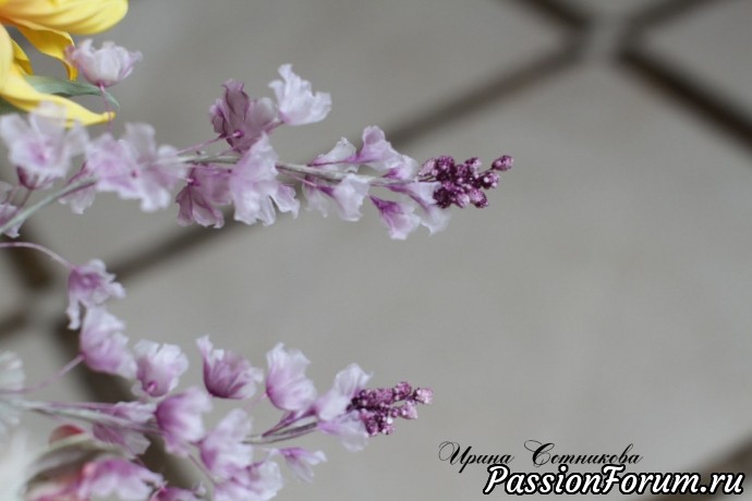 Букет школы Somebana " Мелодия Рахманинова" . Ручная работа, шелковая флористика.