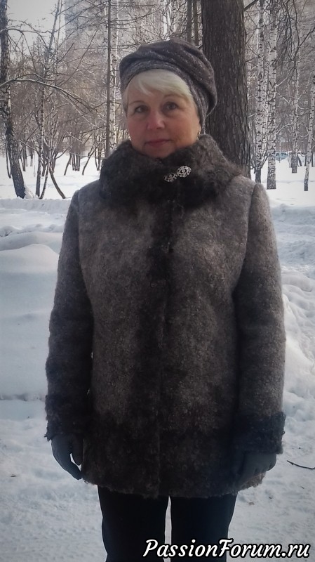 Зимний жакет. Сваляла "Бриенну".