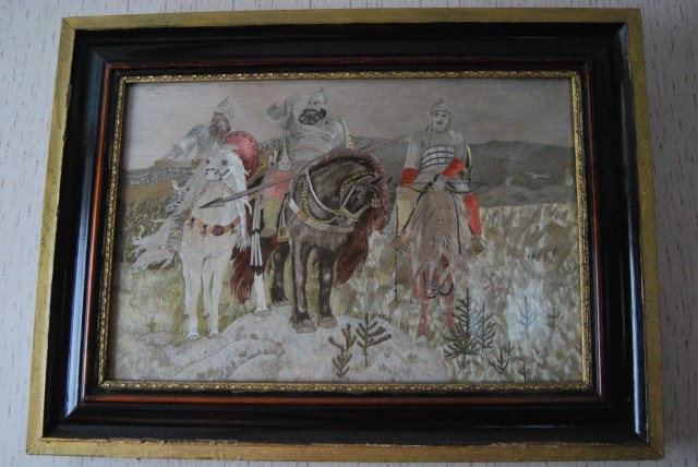 шелк,гладь.Мамина вышивка 1950-е годы шелк,гладь.Мамина вышивка 1950-е годы