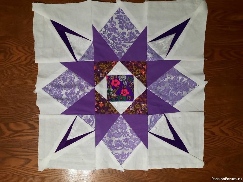 Мои работы: блоки в лиловых тонах