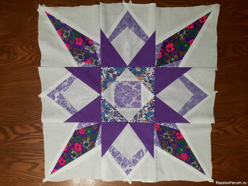 Мои работы: блоки в лиловых тонах