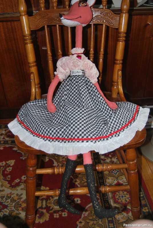 Мои работы: интерьерная кукла-лиса Элизабет