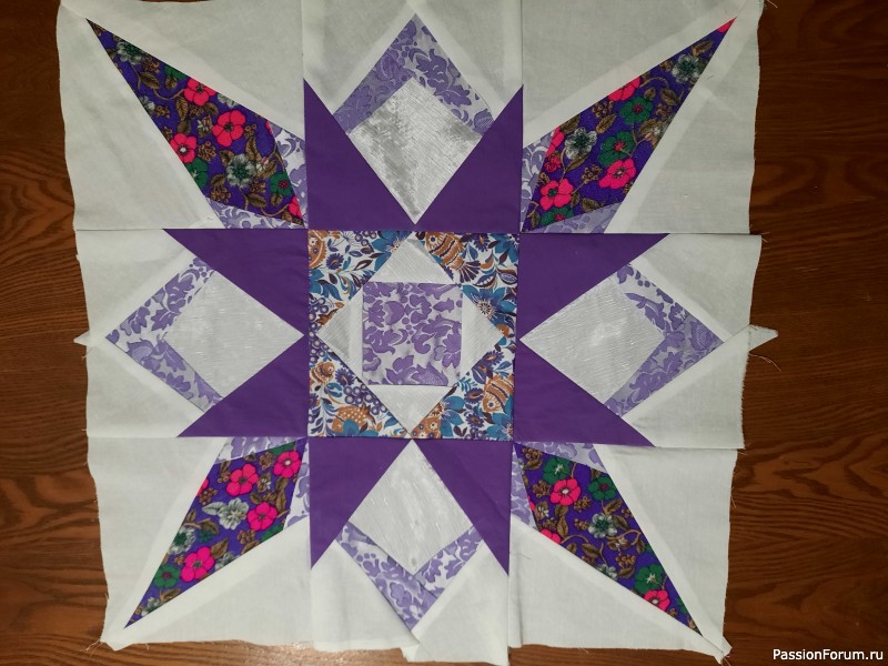 Мои работы: блоки в лиловых тонах