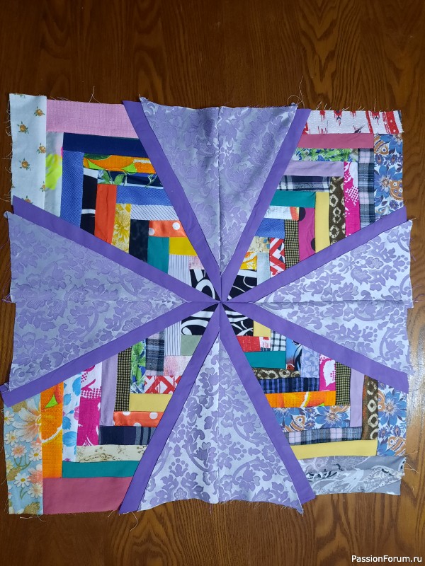 Мои работы: блоки в лиловых тонах