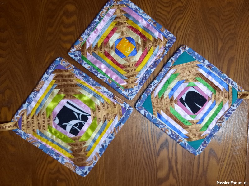 Мои работы: прихватки праздничные