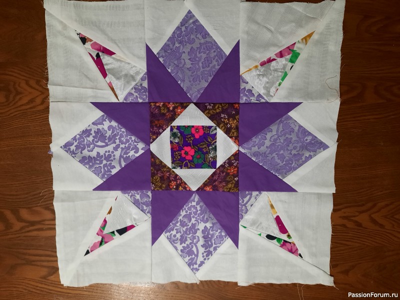 Мои работы: блоки в лиловых тонах