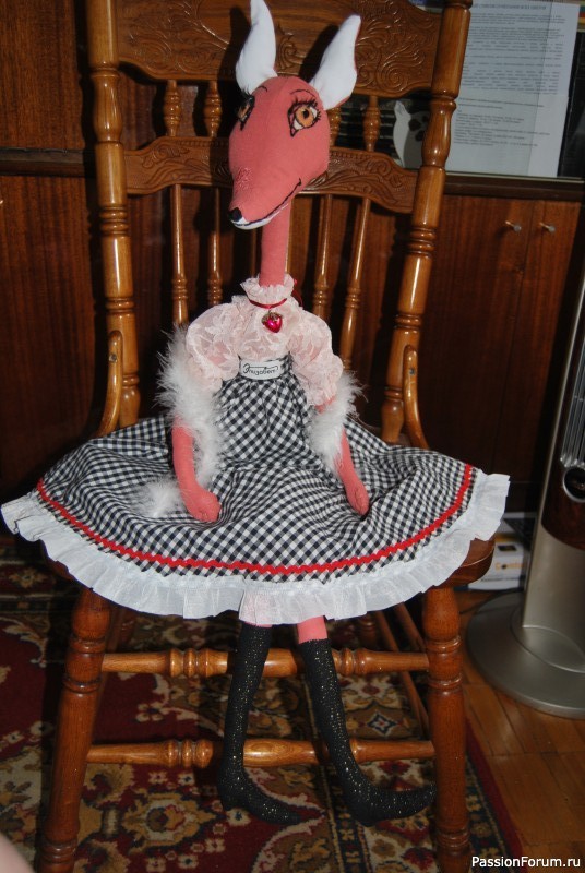 Мои работы: интерьерная кукла-лиса Элизабет
