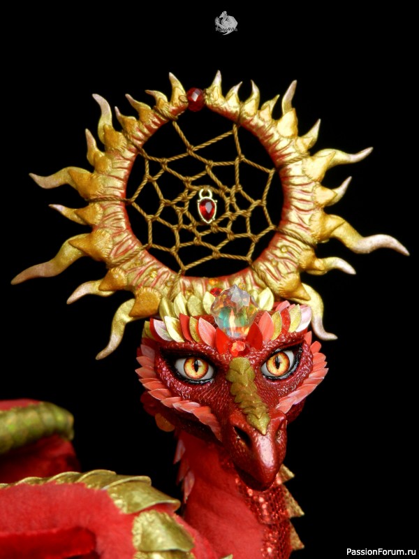 Дракон-солнце Солар Игнис. Авторский дракон ручной работы.