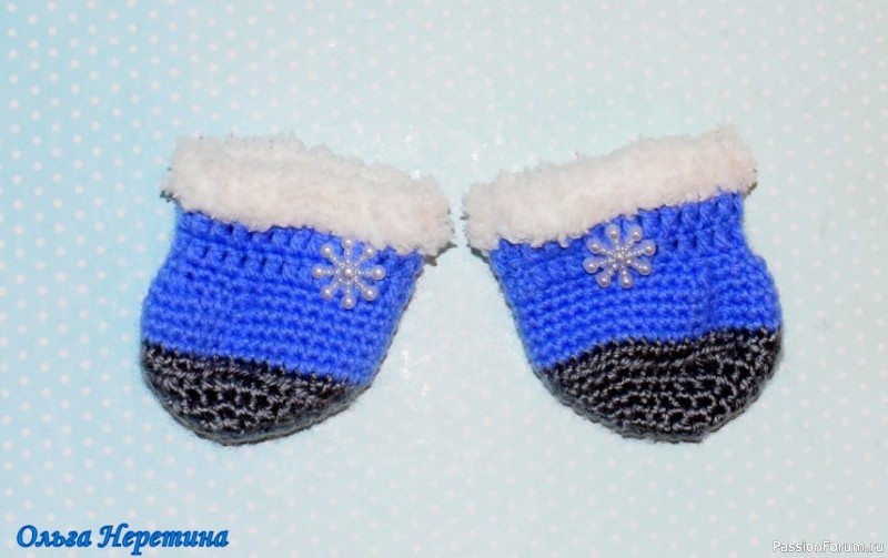 Мастер-класс по вязанию одежды для Лили Baby. Сапоги.
