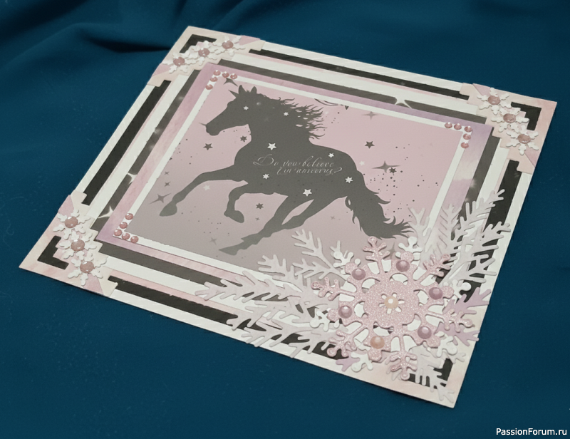 Открытка с лошадкой
