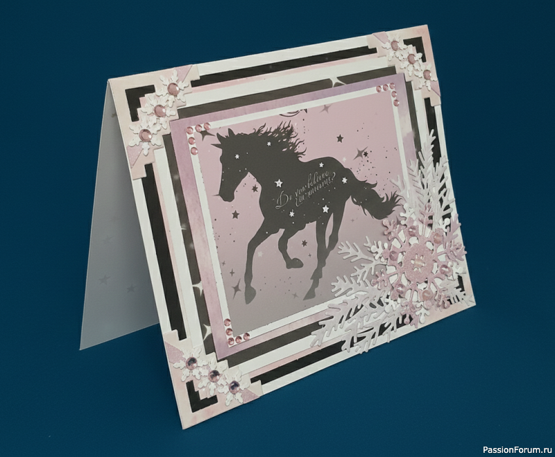 Открытка с лошадкой