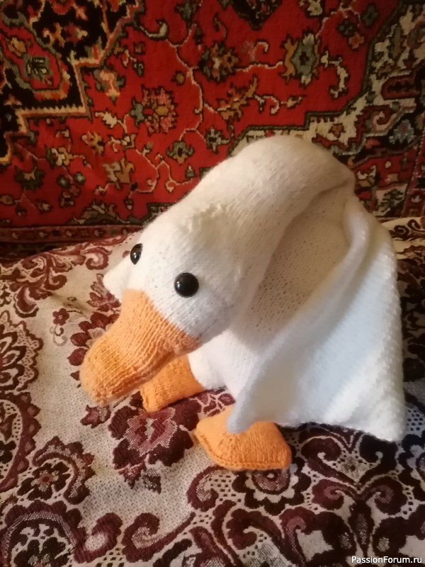 Мой гусь спицами