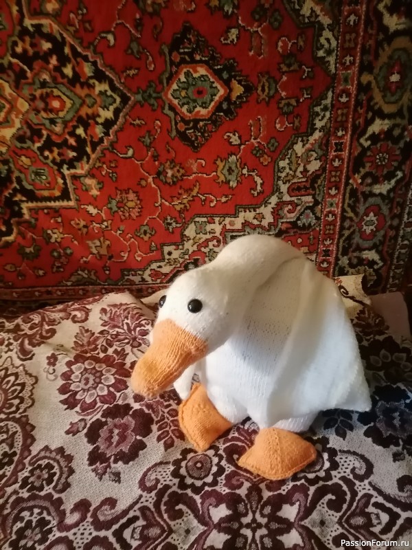 Мой гусь спицами