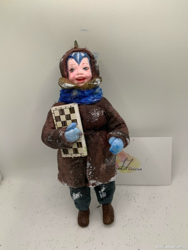 Ватная интерьерная скульптура