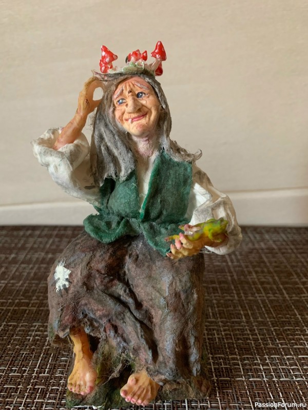 Мечтательница. Ватная скульптура Мечтательница. Ватная скульптура