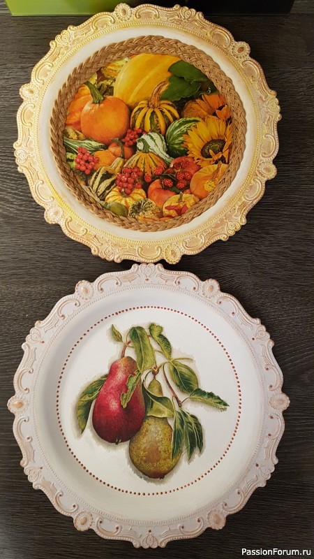 Декоративные тарелочки для кухни.