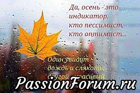 ОДИН УВИДИТ ДОЖДЬ И СЛЯКОТЬ , ДРУГОЙ - КРАСИВЫЙ ЖЕЛТЫЙ ЛИСТ ! ОДИН УВИДИТ ДОЖДЬ И СЛЯКОТЬ , ДРУГОЙ - КРАСИВЫЙ ЖЕЛТЫЙ ЛИСТ !