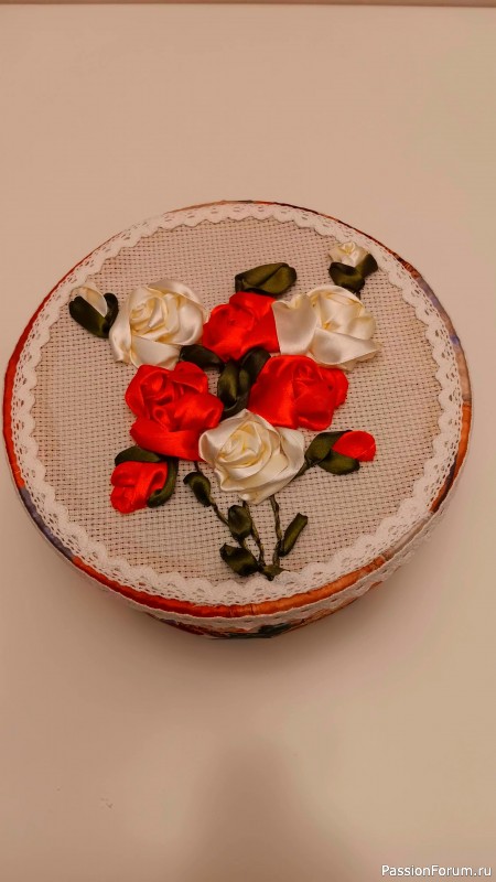 Шкатулка из коробки для торта