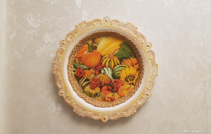 Декоративные тарелочки для кухни.