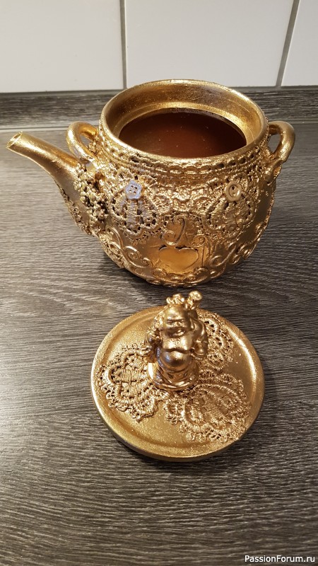 Самовар с чайником .