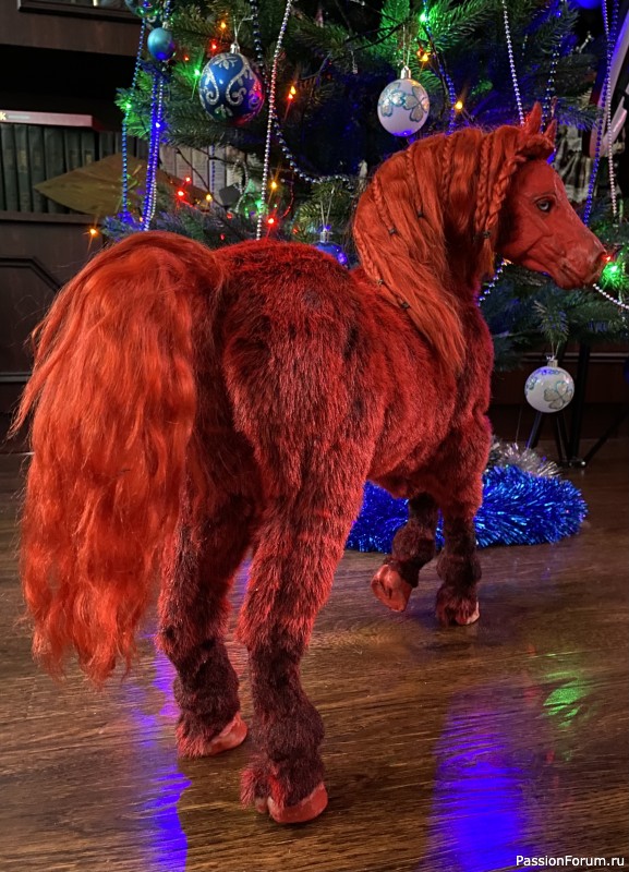 Мои лошадки в смешанной технике