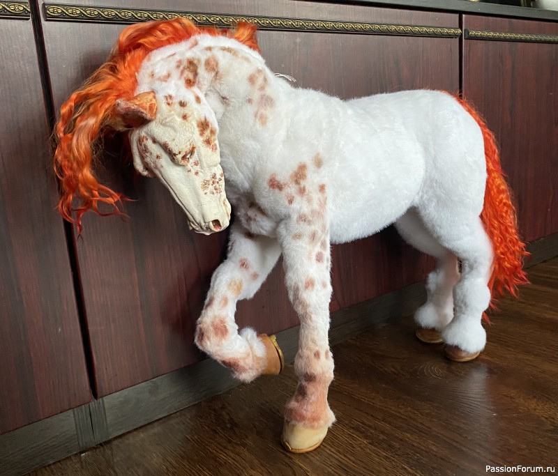 Мои лошадки в смешанной технике