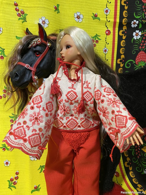 Мои лошадки в смешанной технике