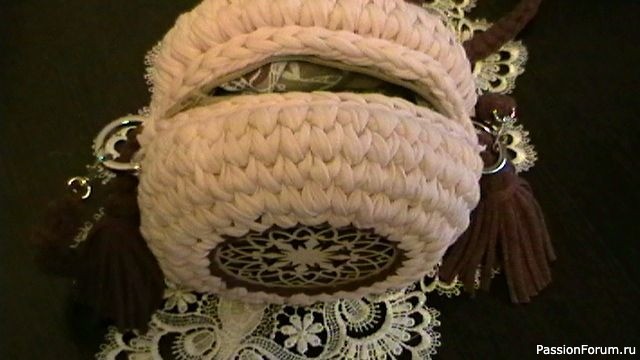 Сумки из трикотажной пряжи крючком