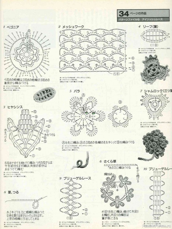Раритетное издание = Keito Dama 1988-045 ( модели с ирландским кружевом )