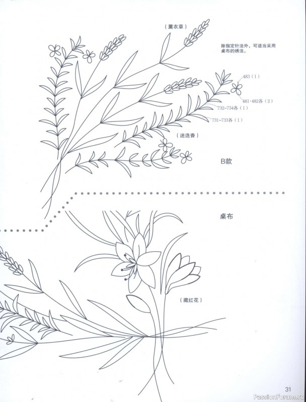 Вышивальные проекты = Herb Embroidery on Linen Vol 2 - 2013