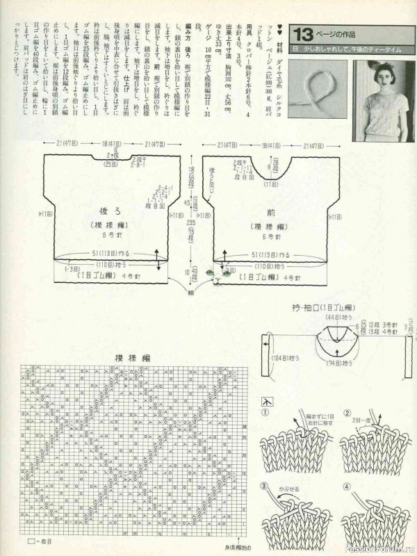 Раритетное издание = Keito Dama 1988-045 ( модели с ирландским кружевом )