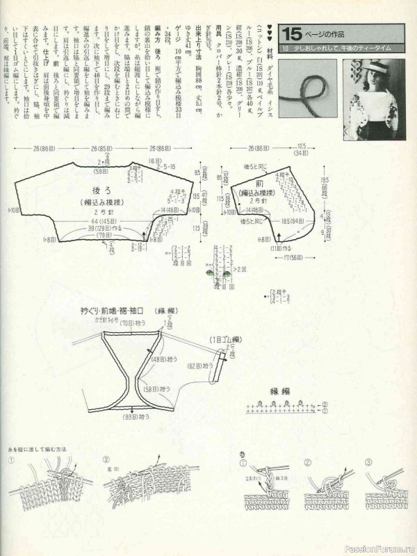 Раритетное издание = Keito Dama 1988-045 ( модели с ирландским кружевом )