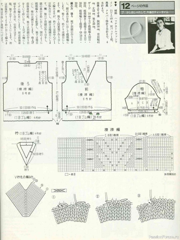Раритетное издание = Keito Dama 1988-045 ( модели с ирландским кружевом )