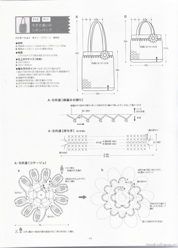 Вязаные проекты = Летние сумочки крючком - Petanko Kawaii 26 Style kr