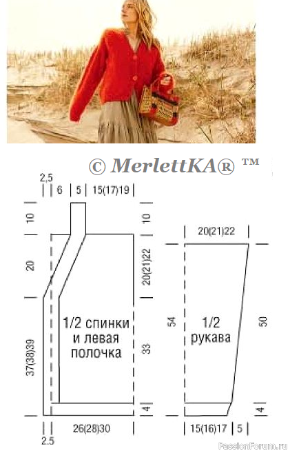 Вяжем кардиган на осень