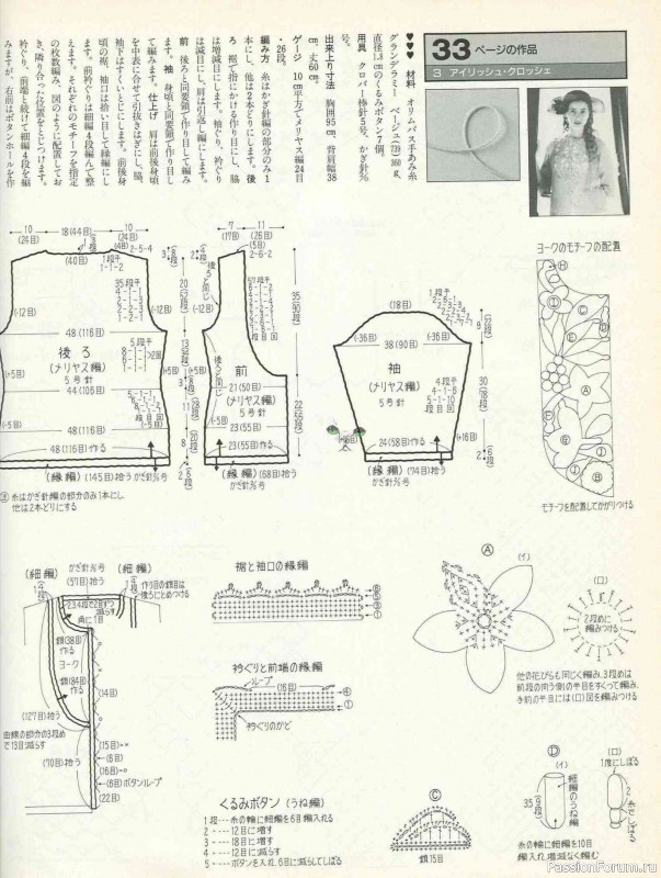 Раритетное издание = Keito Dama 1988-045 ( модели с ирландским кружевом )