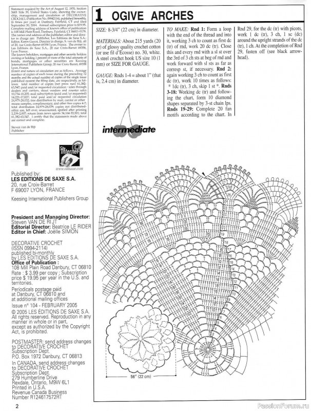 Вязаные проекты ... от Decorative Crochet 104 03-2005