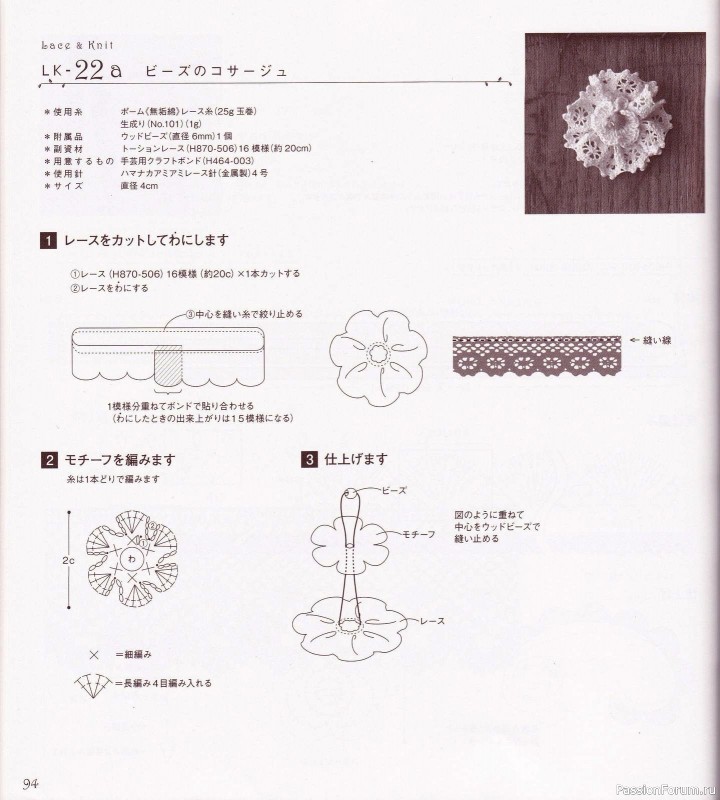 Вязаные проекты с текстильным кружевом = Hamanaka 2010 Lace&Knit kr