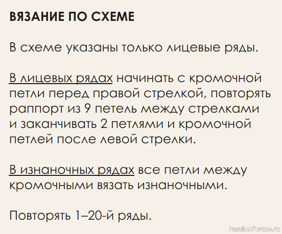Ажурная резинка = как вязать по описанию и схеме