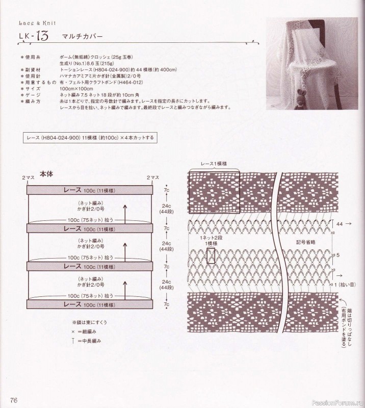 Вязаные проекты с текстильным кружевом = Hamanaka 2010 Lace&Knit kr
