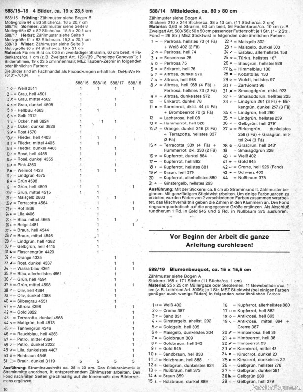 Журнал "Burda special" E588 1981 Gobelinstickerei. Часть II