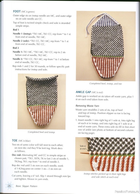 Knitting Scandinavian Slippers and Socks, 2012