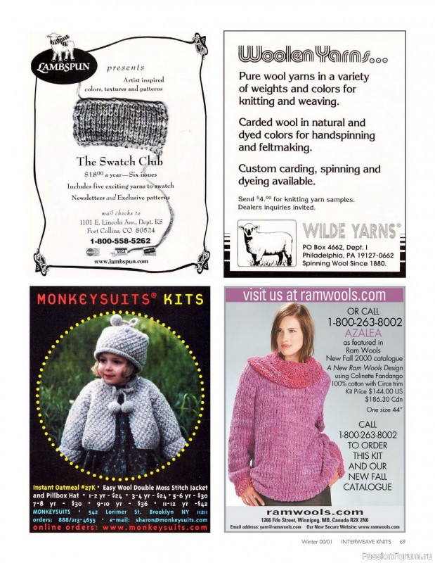 Журнал "KNITS" IK 2000 Winter