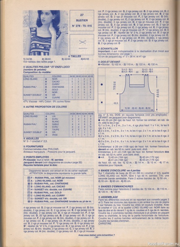 Phildar Cr&eacute;ations No. 278, 1996