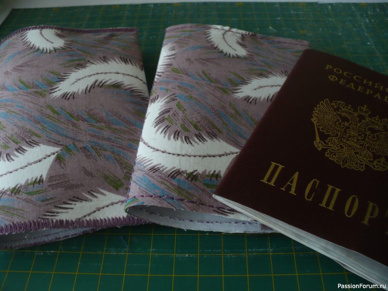 Мастер-класс "Текстильная обложка на паспорт."