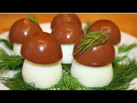 Как оформить фаршированные яйца