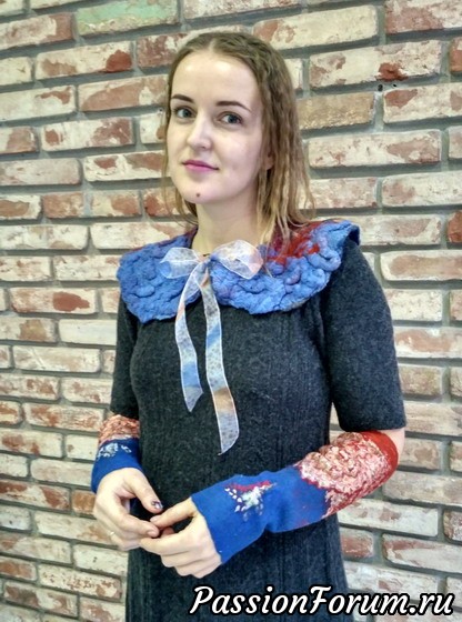 Этот воротник можно завязывать по-разному Этот воротник можно завязывать по-разному