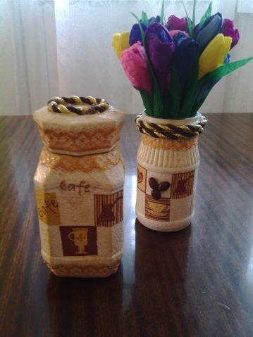 Кофейный набор на серебрянную свадьбу